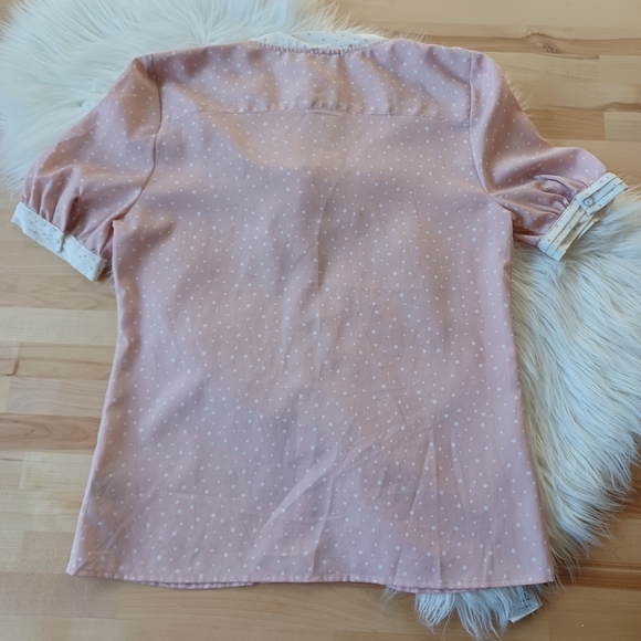 {Jason Wu} Polka Dot Tie Front Blouse - Picture 6 of 8